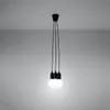 Lampa wisząca DIEGO 3 czarna